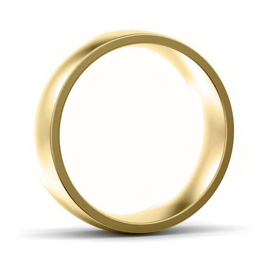 7mm Classic Court Medium Weight Wedding Ring Yellow Gold 7mm Classic Court Medium Weight Wedding Ring Yellow Gold
