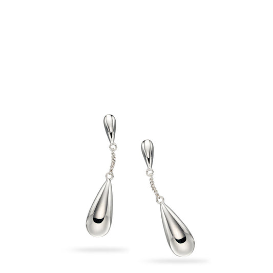 Rain Dew Drop Earrings White Gold Rain Dew Drop Earrings White Gold