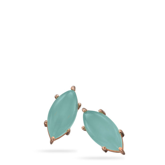 Marquise Aqua Chalcedony Earring White Gold Marquise Aqua Chalcedony Earring White Gold