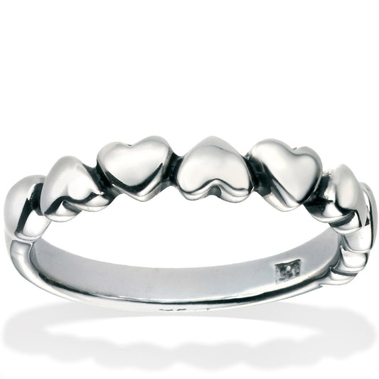 Eternal Heart Link Ring White Gold Eternal Heart Link Ring White Gold