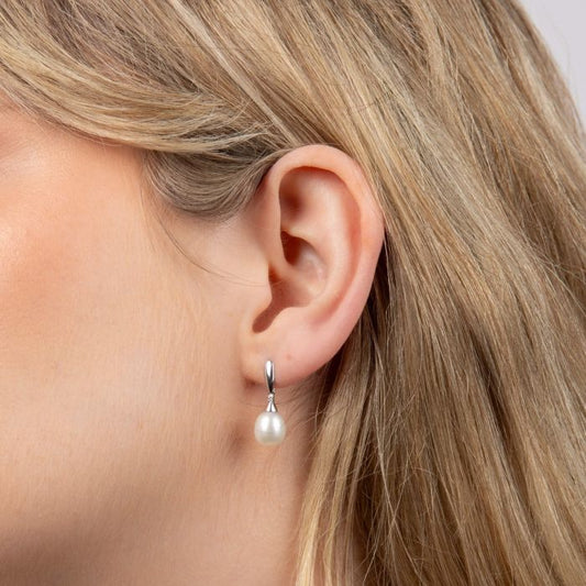 9ct Yellow Gold Dewdrop Pearl Earrings Yellow Gold 9ct Yellow Gold Dewdrop Pearl Earrings Yellow Gold