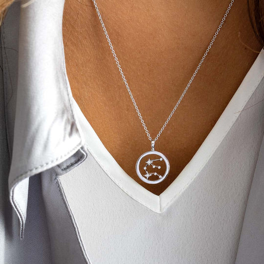 Celeste Constellation Aquarius Necklace White Gold Celeste Constellation Aquarius Necklace White Gold