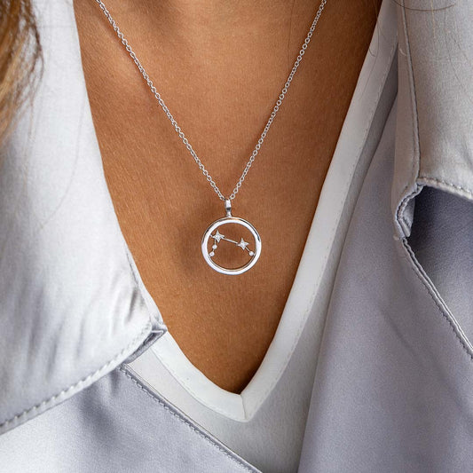 Celeste Constellation Aries Necklace White Gold Celeste Constellation Aries Necklace White Gold