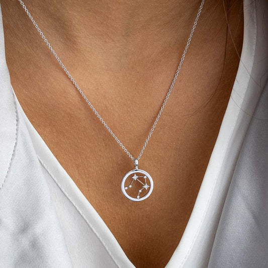 Celeste Constellation Libra Necklace White Gold Celeste Constellation Libra Necklace White Gold
