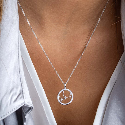 Celeste Constellation Virgo Necklace White Gold Celeste Constellation Virgo Necklace White Gold