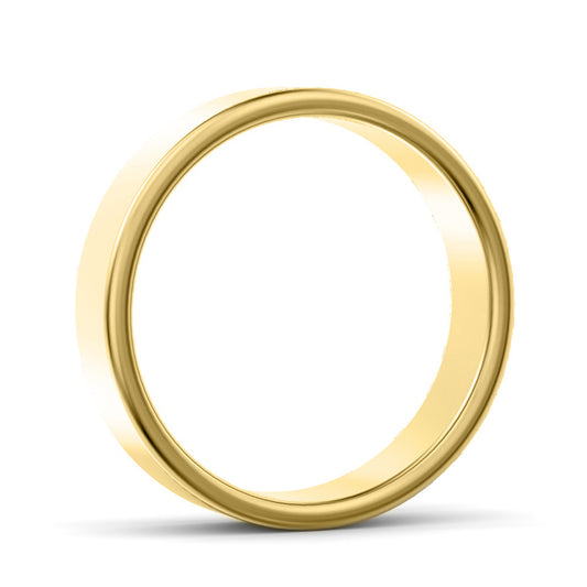 5mm Modern Court Light Weight Wedding Ring Yellow Gold 5mm Modern Court Light Weight Wedding Ring Yellow Gold