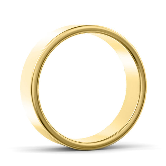 6mm Modern Court Light Weight Wedding Ring Yellow Gold 6mm Modern Court Light Weight Wedding Ring Yellow Gold