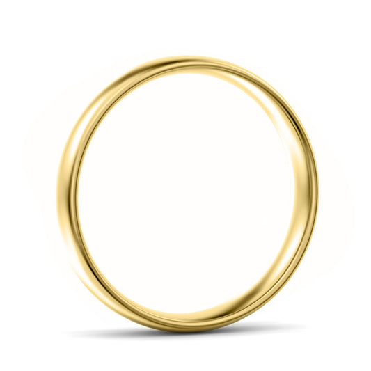 4mm Oval Court Light Weight Wedding Ring Yellow Gold 4mm Oval Court Light Weight Wedding Ring Yellow Gold