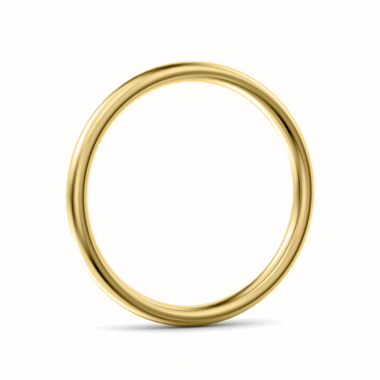 2.5mm Oval Court Medium Weight Wedding Ring Yellow Gold 2.5mm Oval Court Medium Weight Wedding Ring Yellow Gold