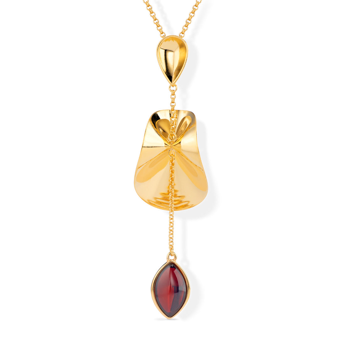 Chasee Ballet Baltic Cherry Amber Marquise Drop Pendant