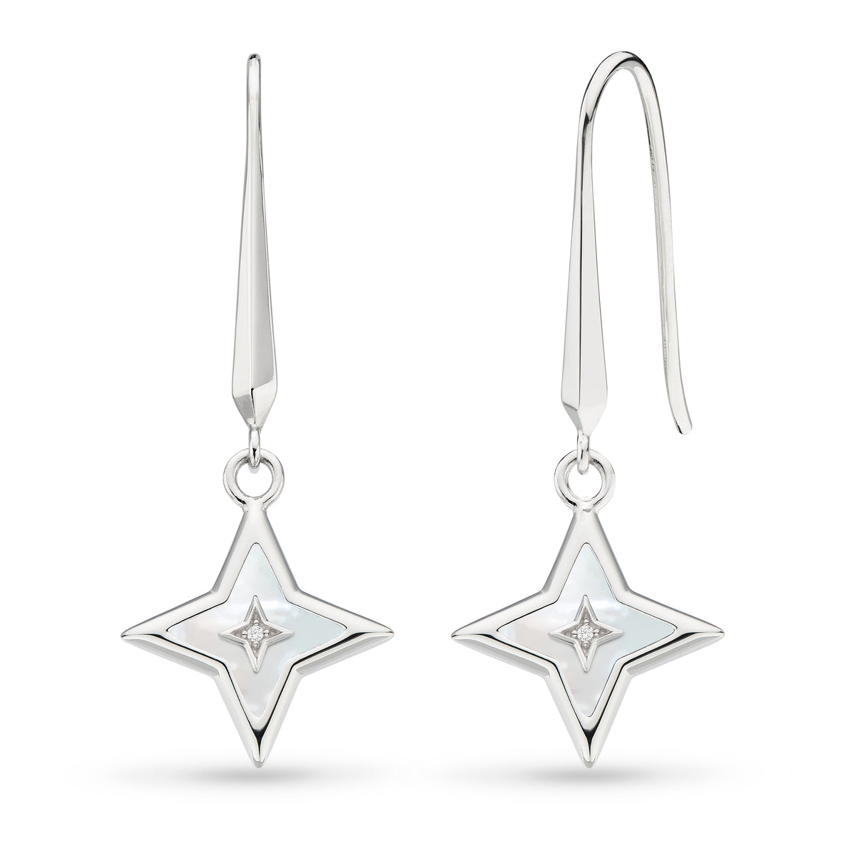 Kit Heath Empire Astoria Mother of Pearl Star droplet Earrings