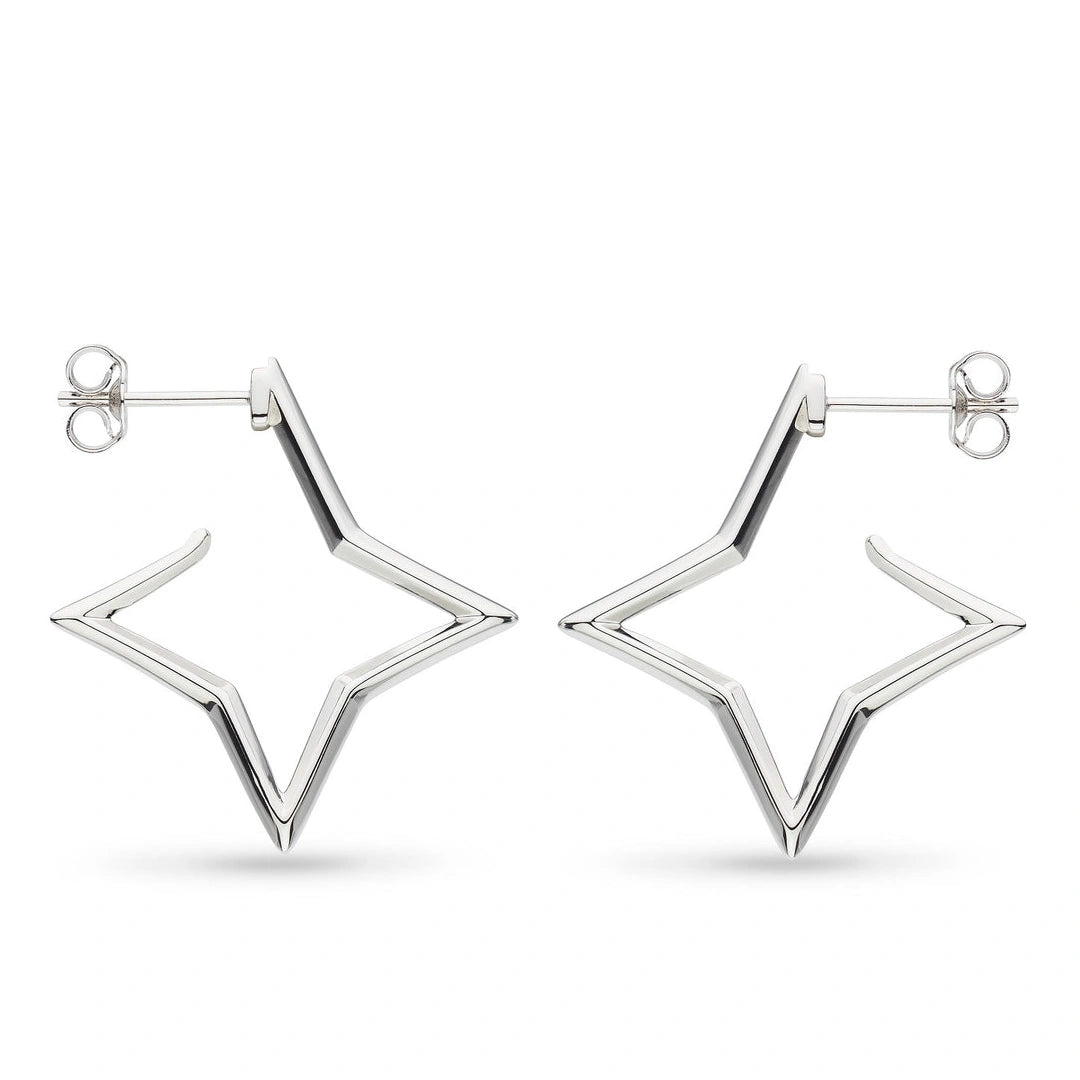 Kit Heath Empire Astoria Star Outline Hoop Stud Earrings