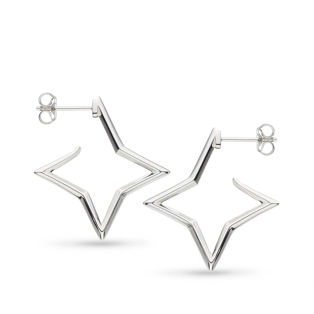 Kit Heath Empire Astoria Star Outline Hoop Stud Earrings