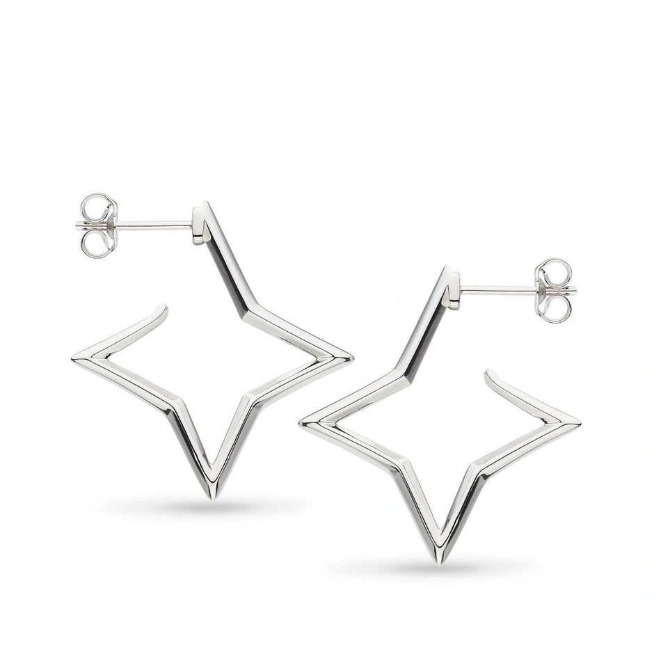 Kit Heath Empire Astoria Star Outline Hoop Stud Earrings