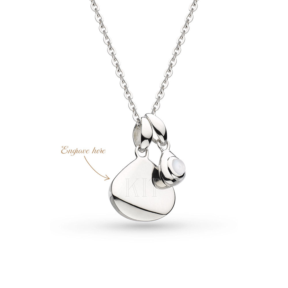Kit Heath Coast June Birthstone Moonstone Tag Necklace