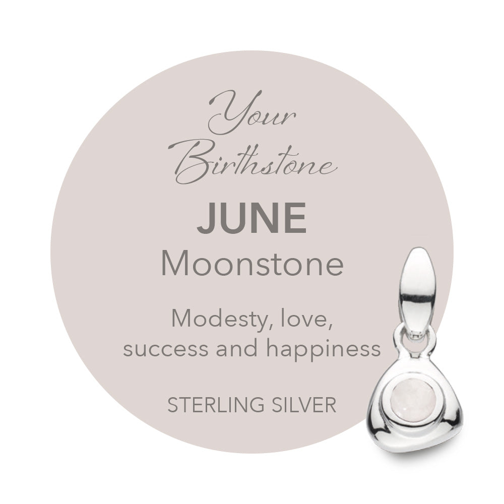 Kit Heath Coast June Birthstone Moonstone Tag Necklace