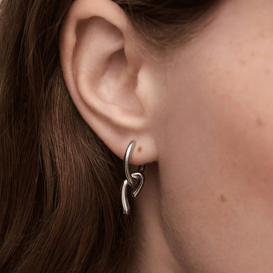 Pdpaola Mini Twist  Hoops Earrings