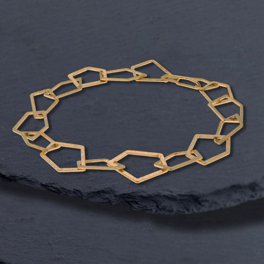 Polygon Nexus Gold Vermeil Bracelet White Gold