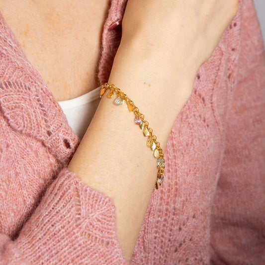 Laura Ashley Everingham Meadow Multi Briolette Charm Bracelet Laura Ashley Everingham Meadow Multi Briolette Charm Bracelet