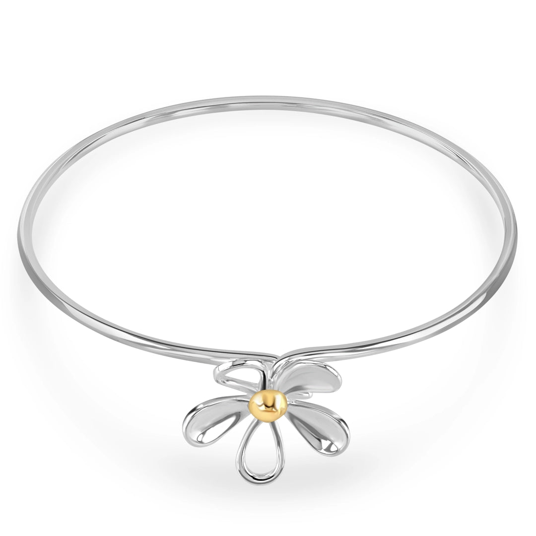 Daisy Bloom Sterling silver Bangle