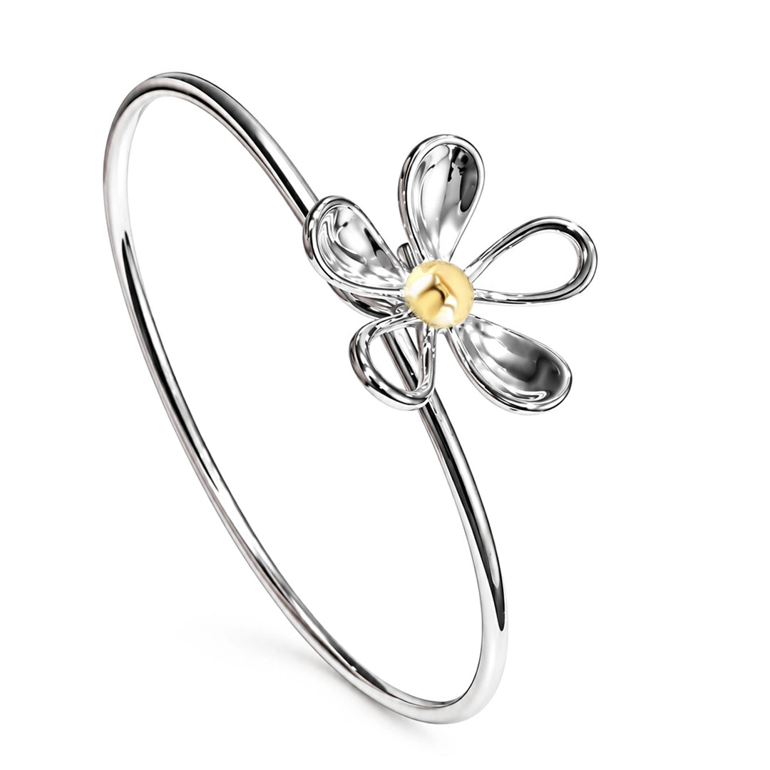 Daisy Bloom Sterling silver Bangle