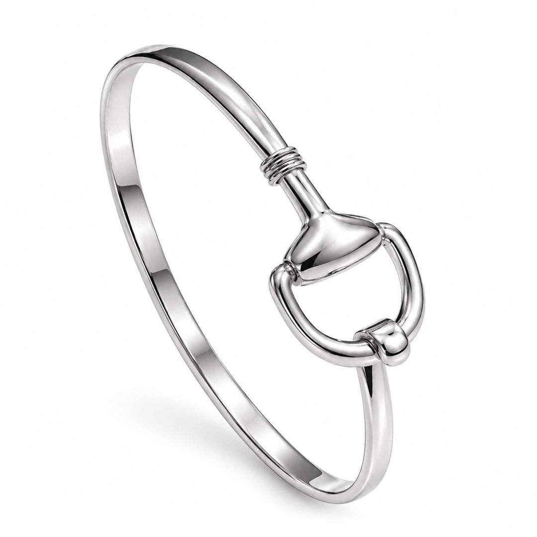 Equestra Horsebit Sterling Silver Bangle