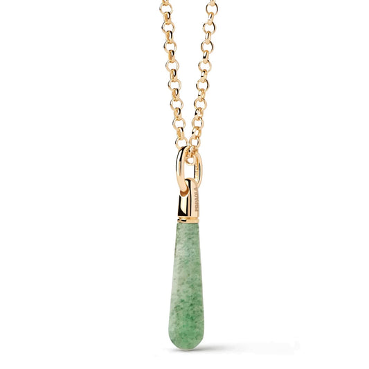 Pdpaola Green Aventurine  Drop Pendant