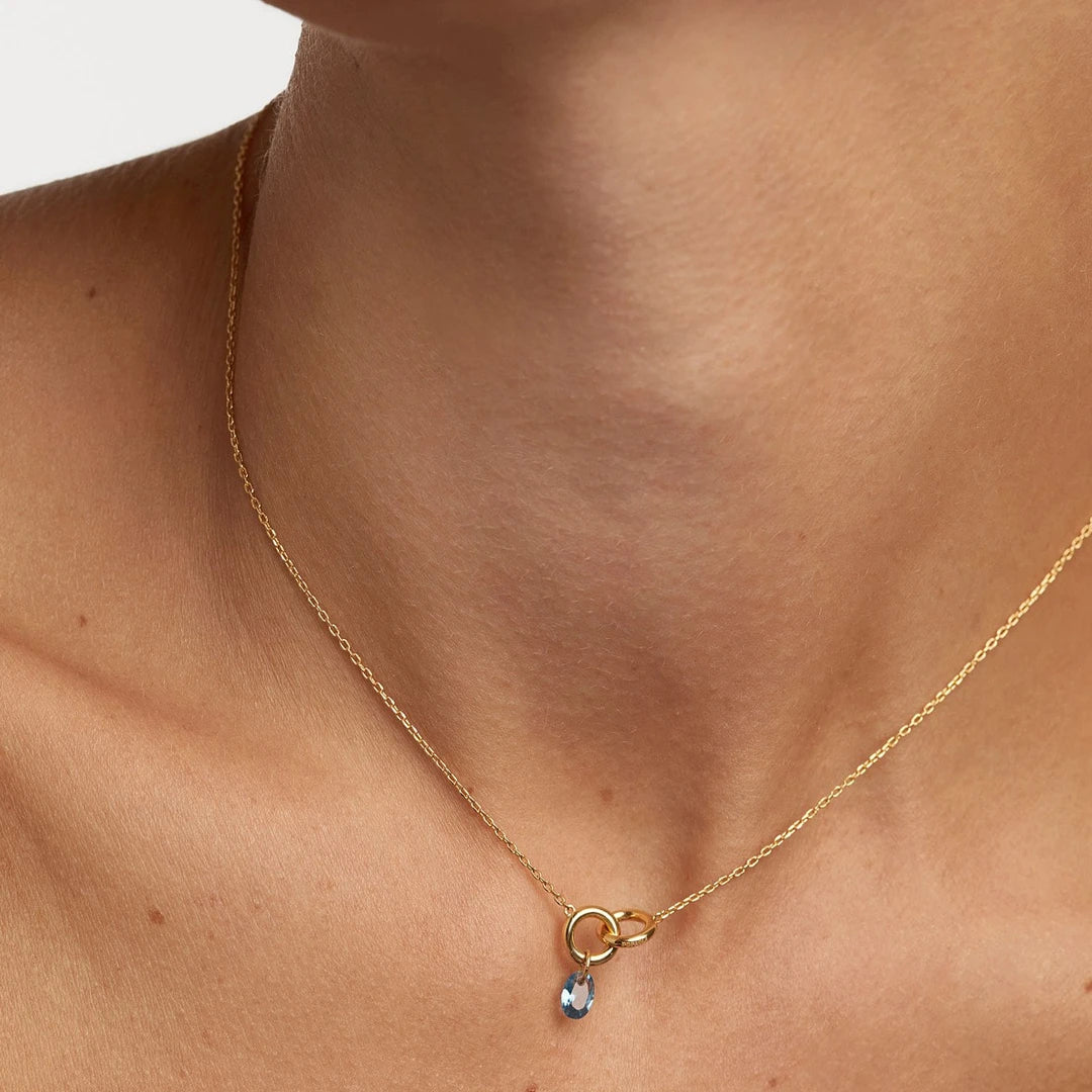 Pdpaola Blue Lily  Necklace