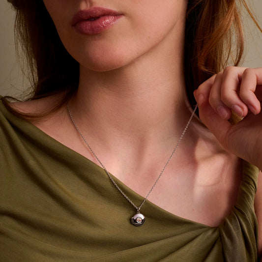 Clogau Insignia Sterling Silver Locket White Gold