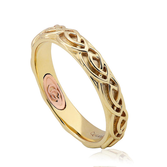 Clogau Annwyl Celtic Wedding Ring Yellow Gold