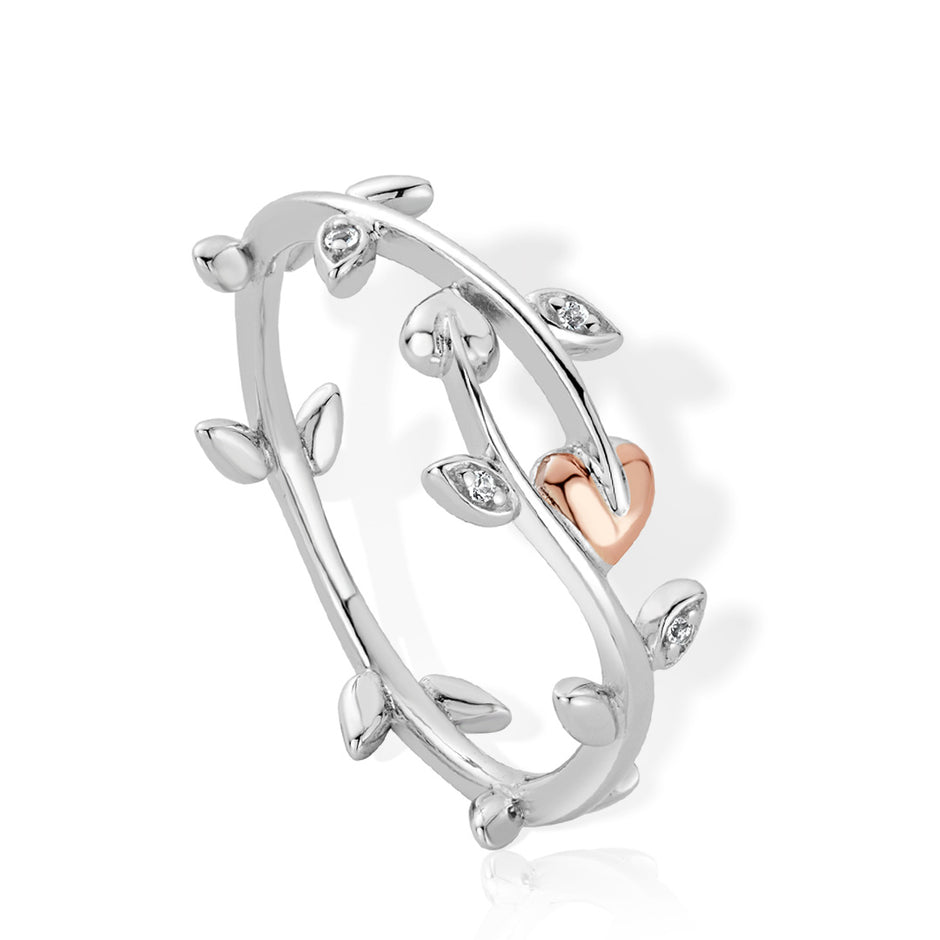 Clogau Tree of Life Sterling Silver Vine Topaz Ring