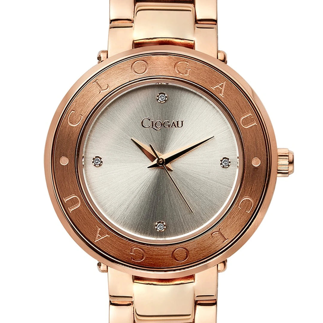 Clogau Alaw Stainless Steel Womens Rose Gold Platted Watch
