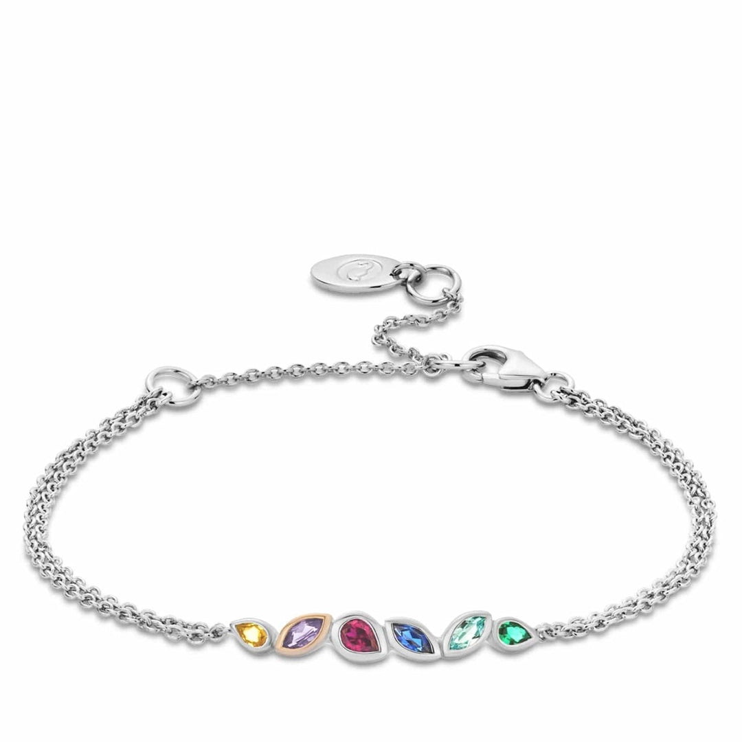 Clogau Cariad Sterling Silver Lab Grown Multi Stone Bracelet