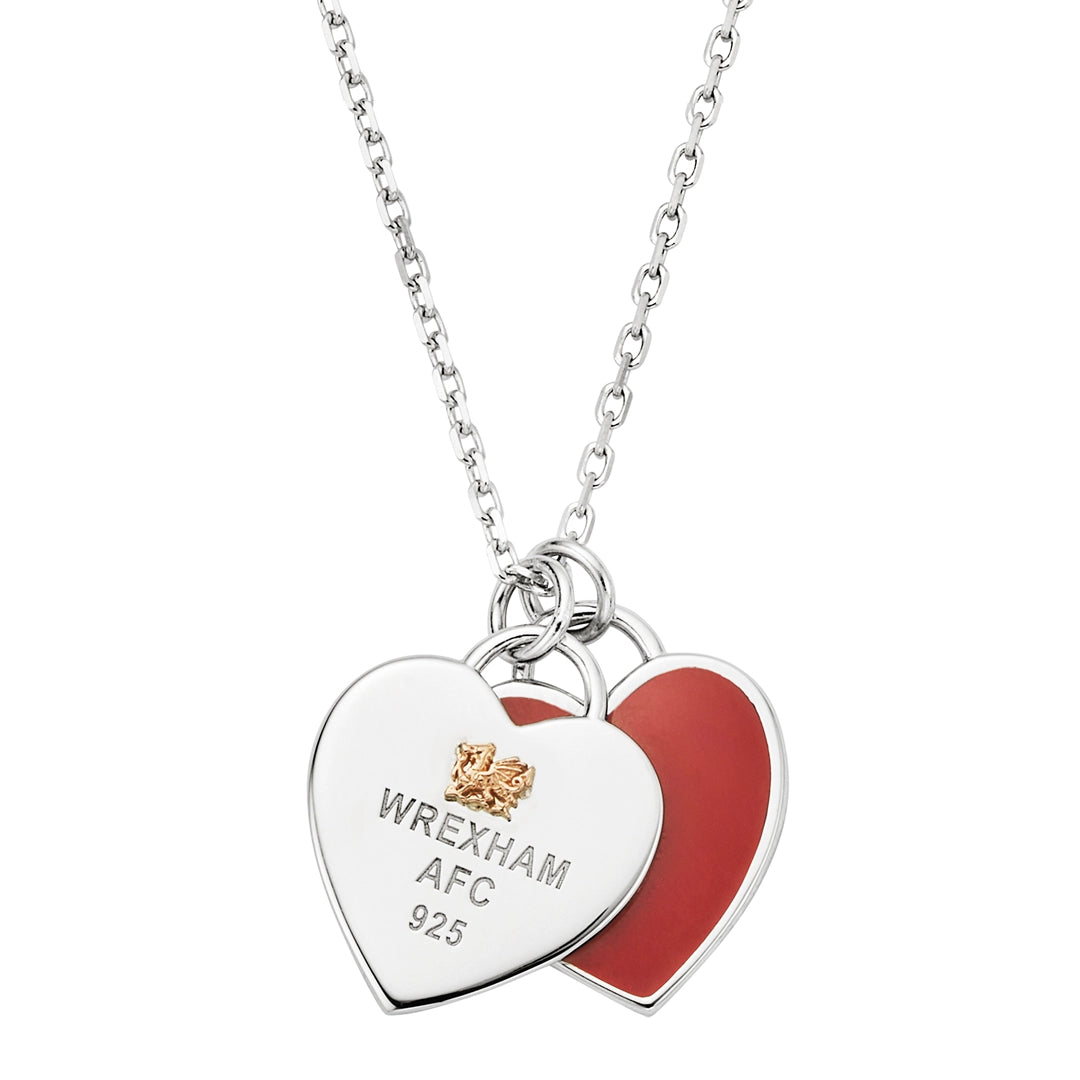 Clogau Wrexham AFC Sterling Silver Heart Pendant