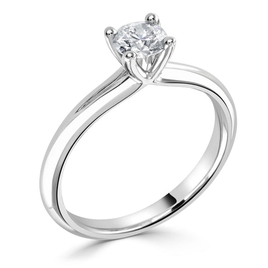 0.45CT Diamond Solitaire Engagement Ring White Gold