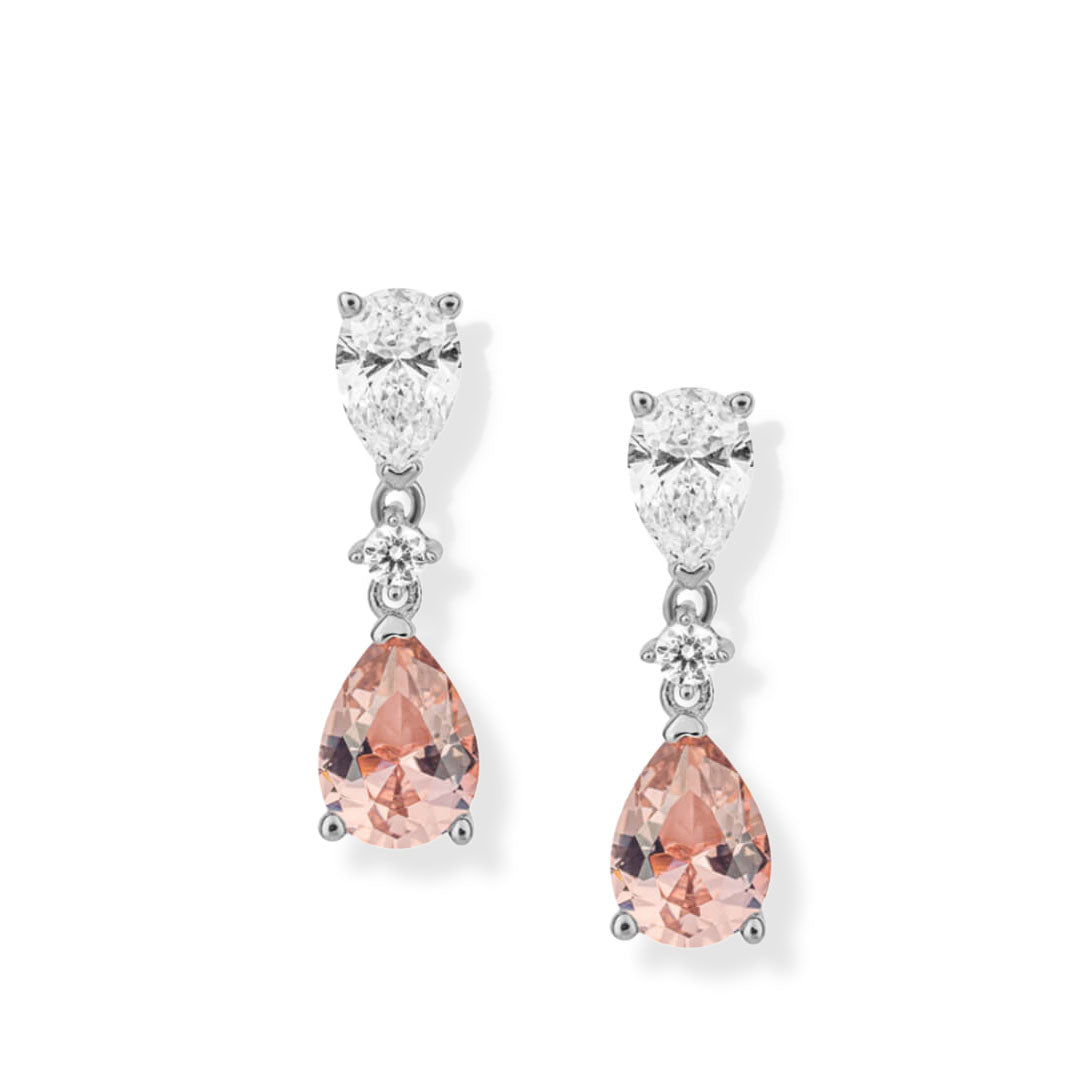 Teardrop Shaped Drop Earrings