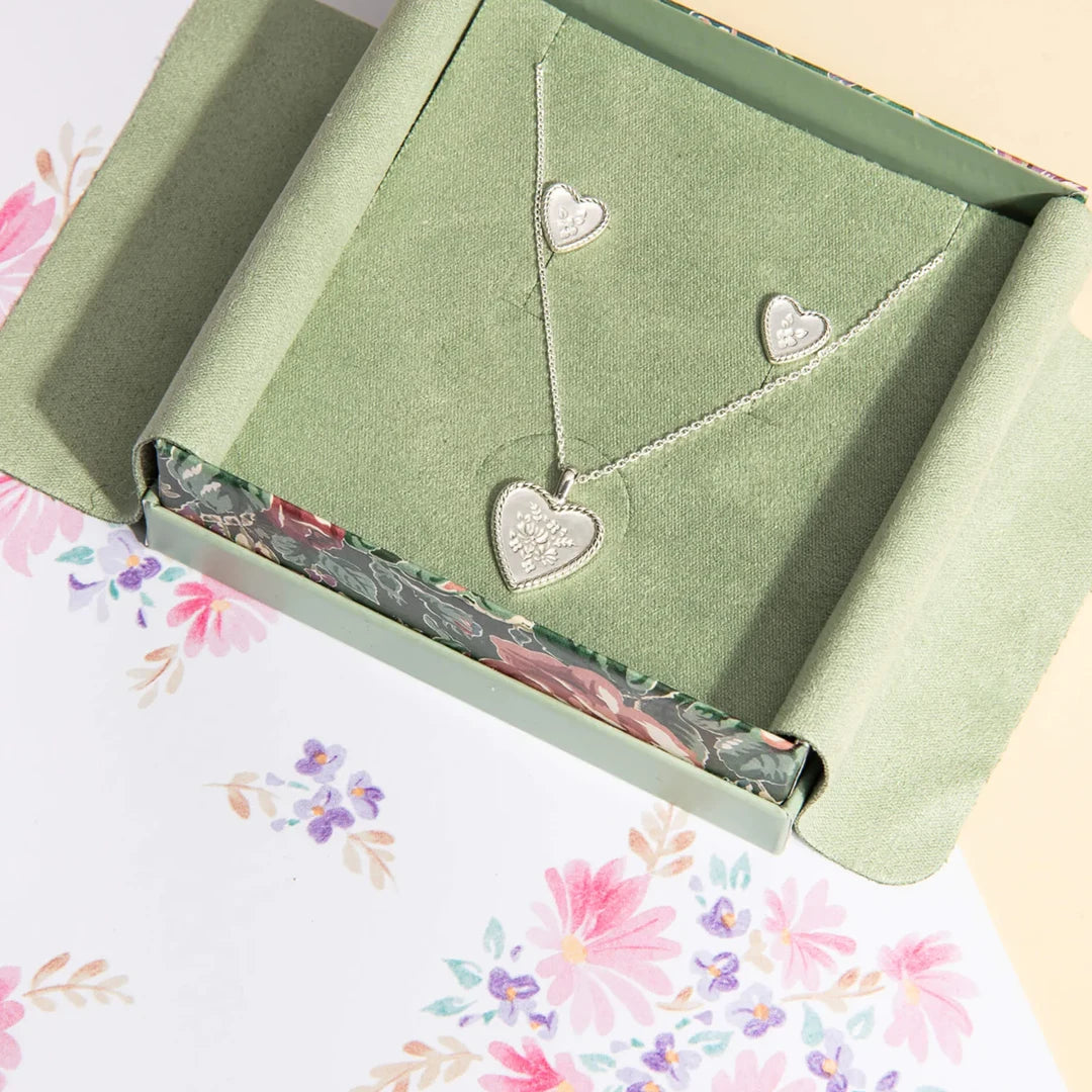 Laura Ashley Spring Posy Vintage Sterling Silver Stud Earrings