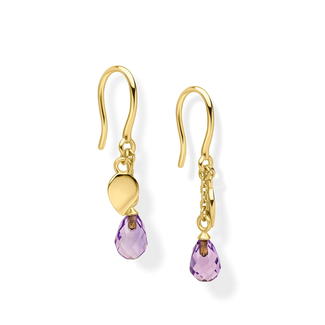 Laura Ashley Everingham Meadow Pink Amethyst Briolette Earrings