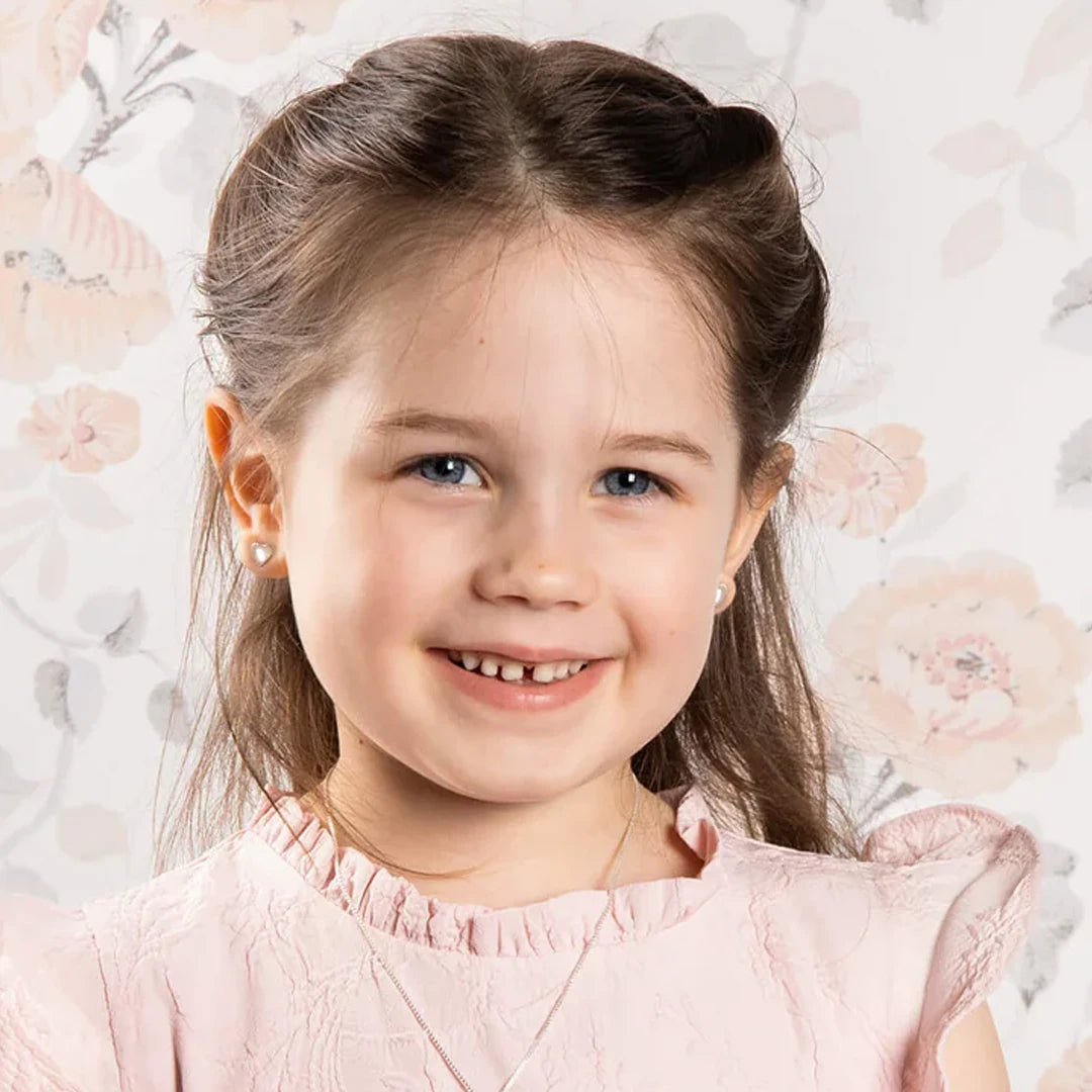 Laura Ashley Kids Rosmere Love Heart Stud Earrings