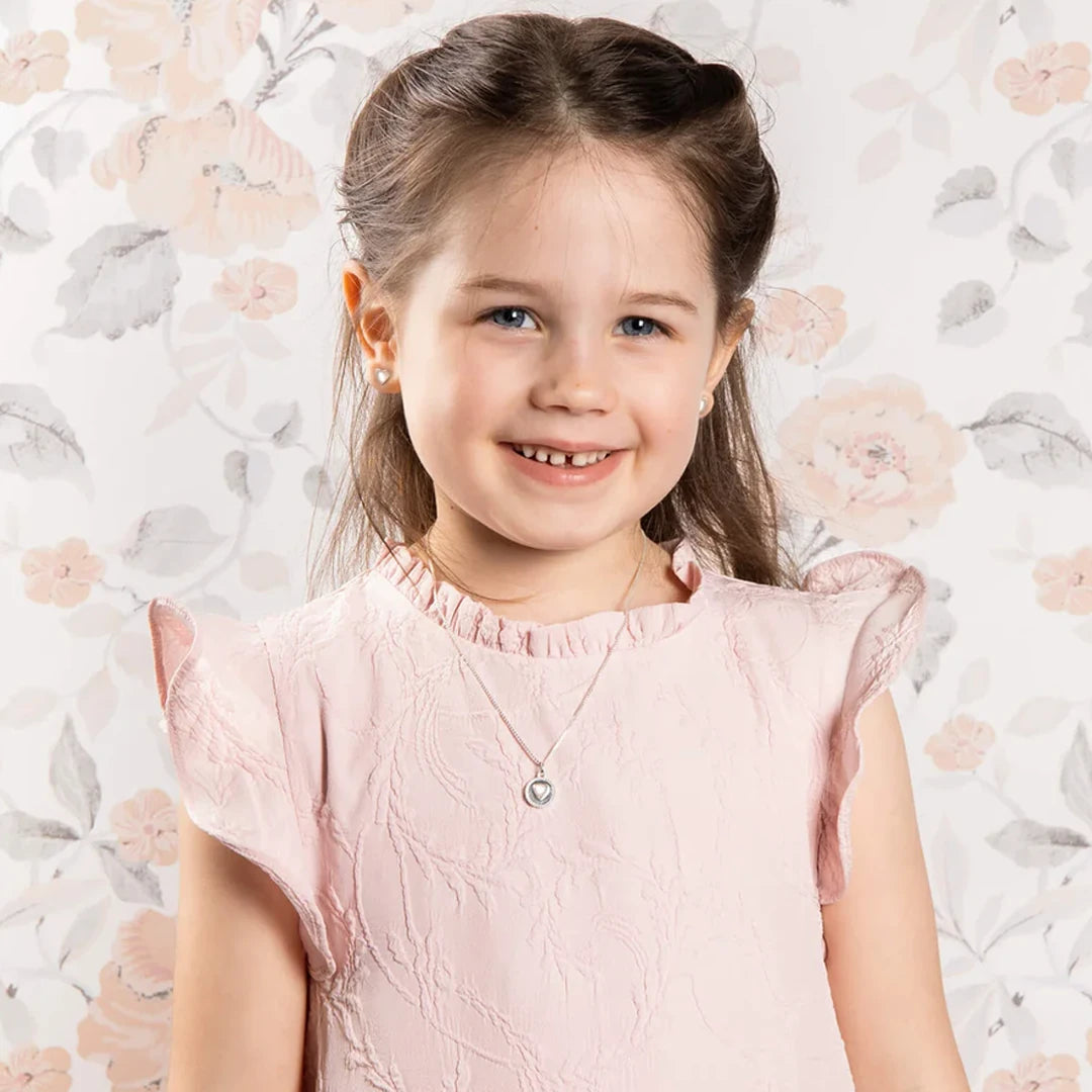 Laura Ashley Kids Rosmere Love Heart Stud Earrings