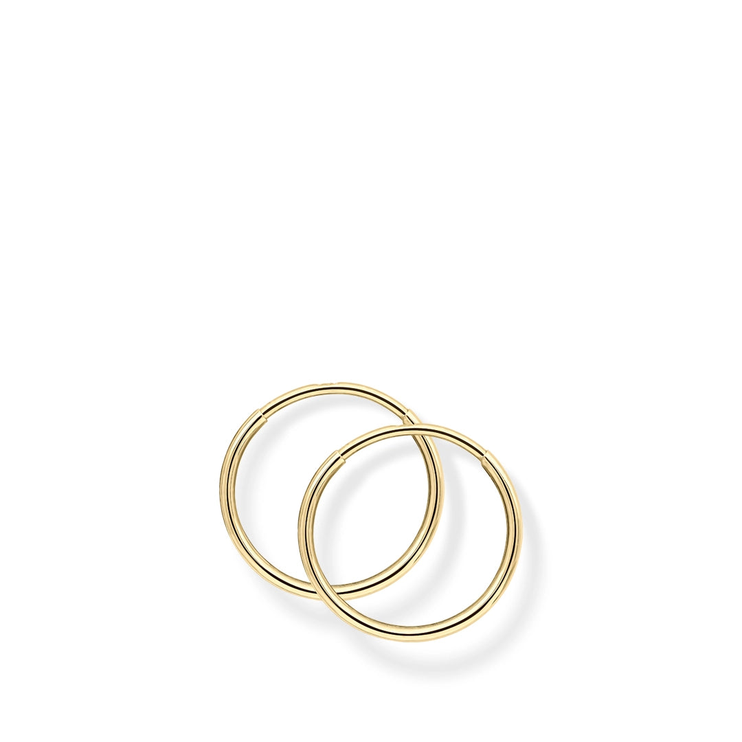 9ct Yellow Gold Classic Hoop Earrings