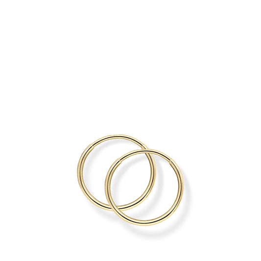 9ct Yellow Gold Classic Hoop Earrings