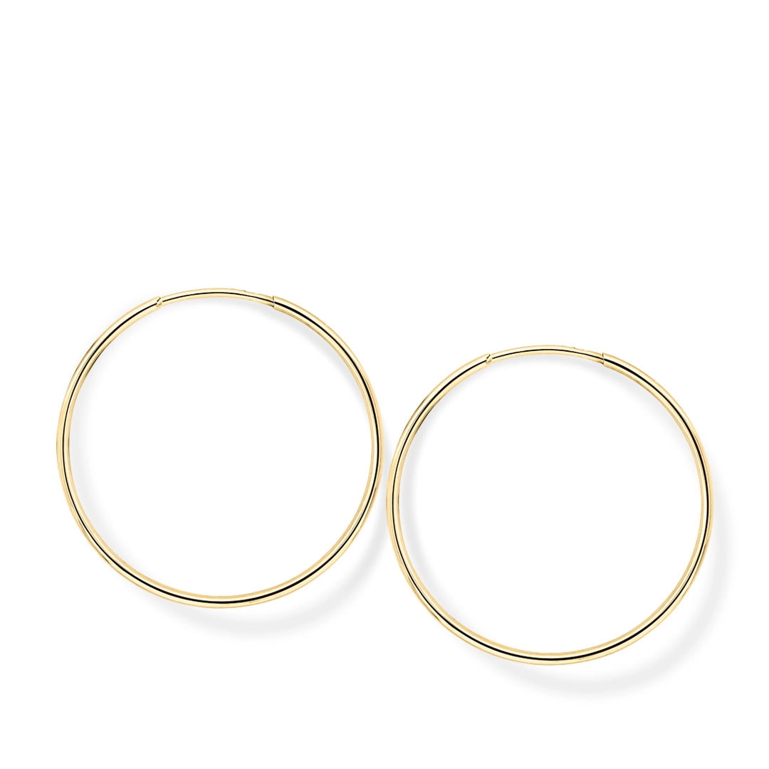 9ct Yellow Gold Classic 20mm Hoop Earrings