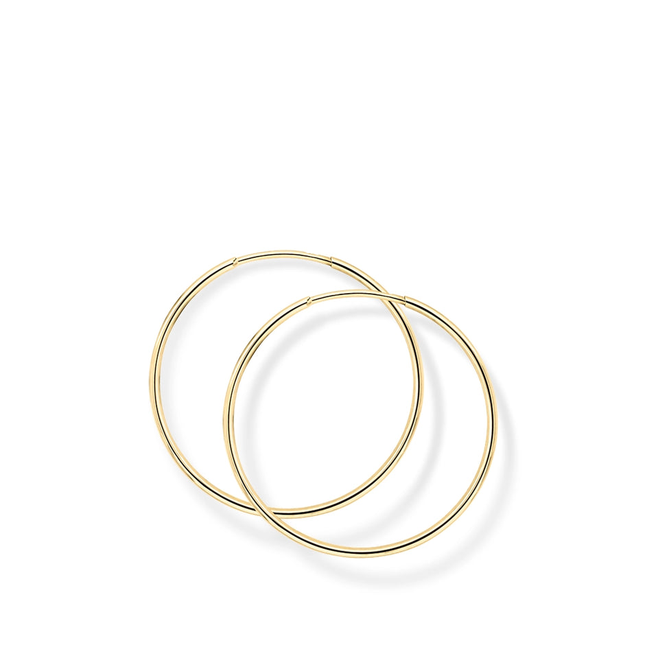 9ct Yellow Gold Classic 20mm Hoop Earrings