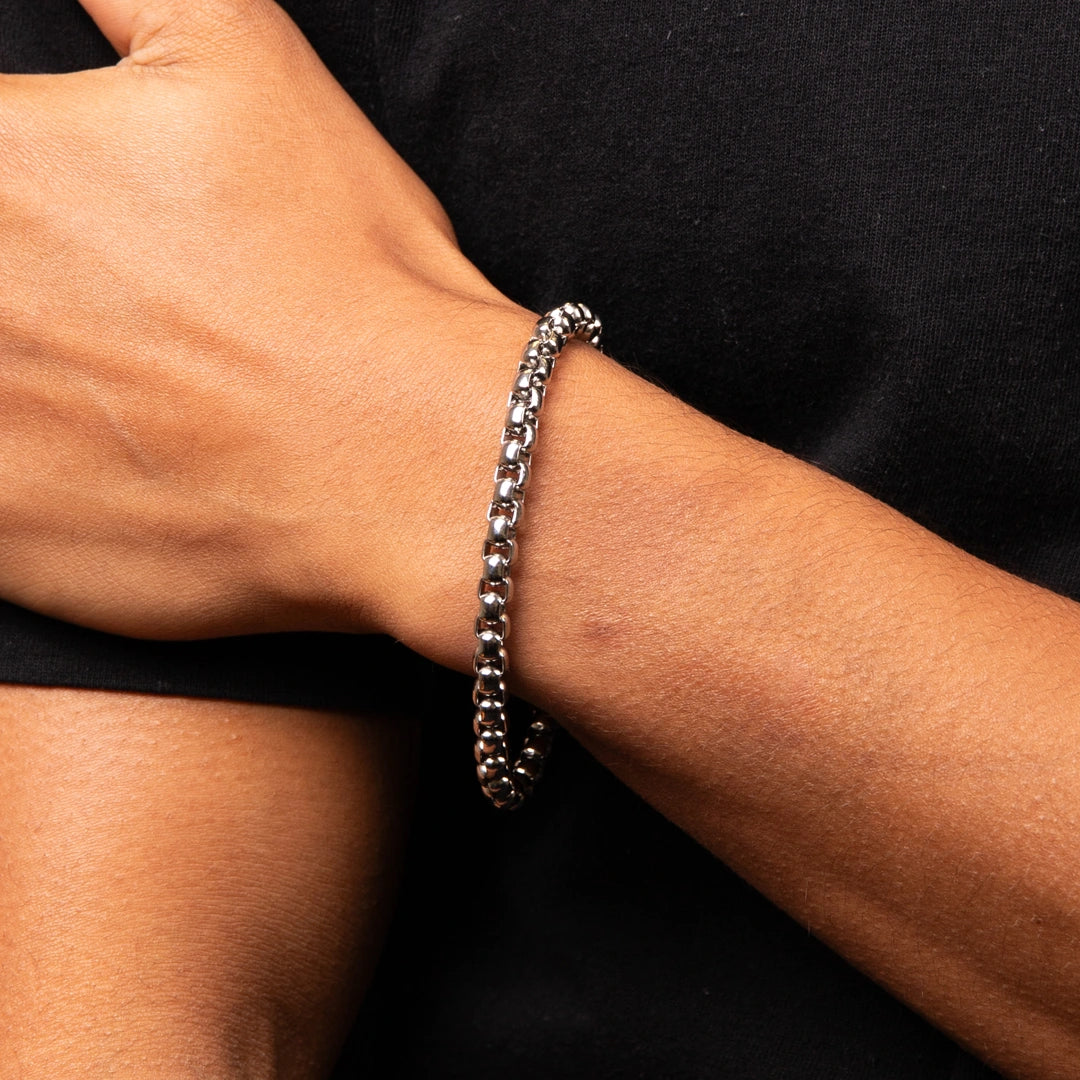 Fred Bennett Mens Stainless Steel Large Belcher Link Chain Bracelet