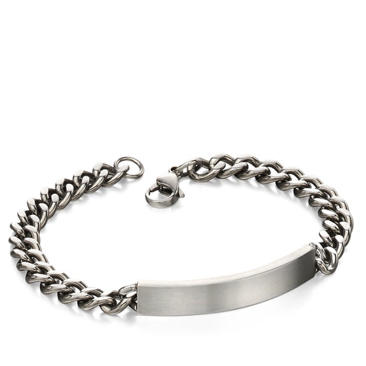 Fred Bennett Mens Brushed Stainless Steel ID Bar Bracelet