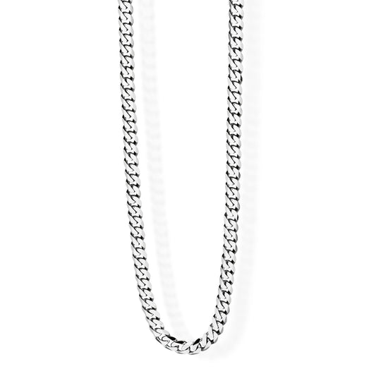 Fred Bennett Mens Stainless Steel Diamond Cut Curb Chain Necklace