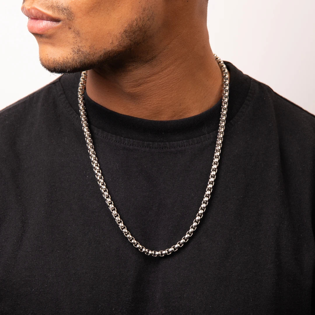 Fred Bennett Mens Stainless Steel Large Belcher Link Chain Necklace