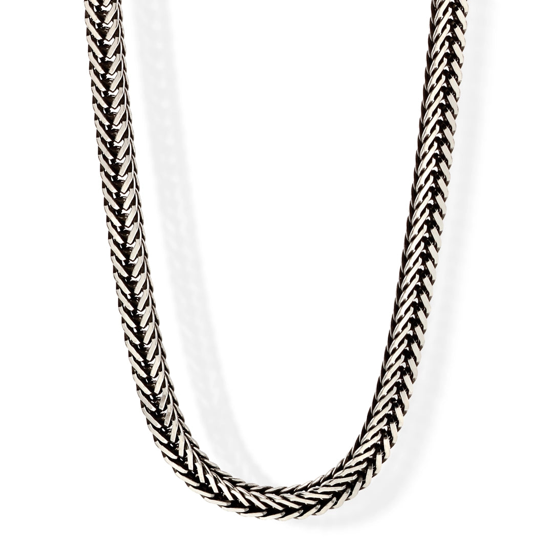 Fred Bennett Mens Oxidised Foxtail Chain Necklace