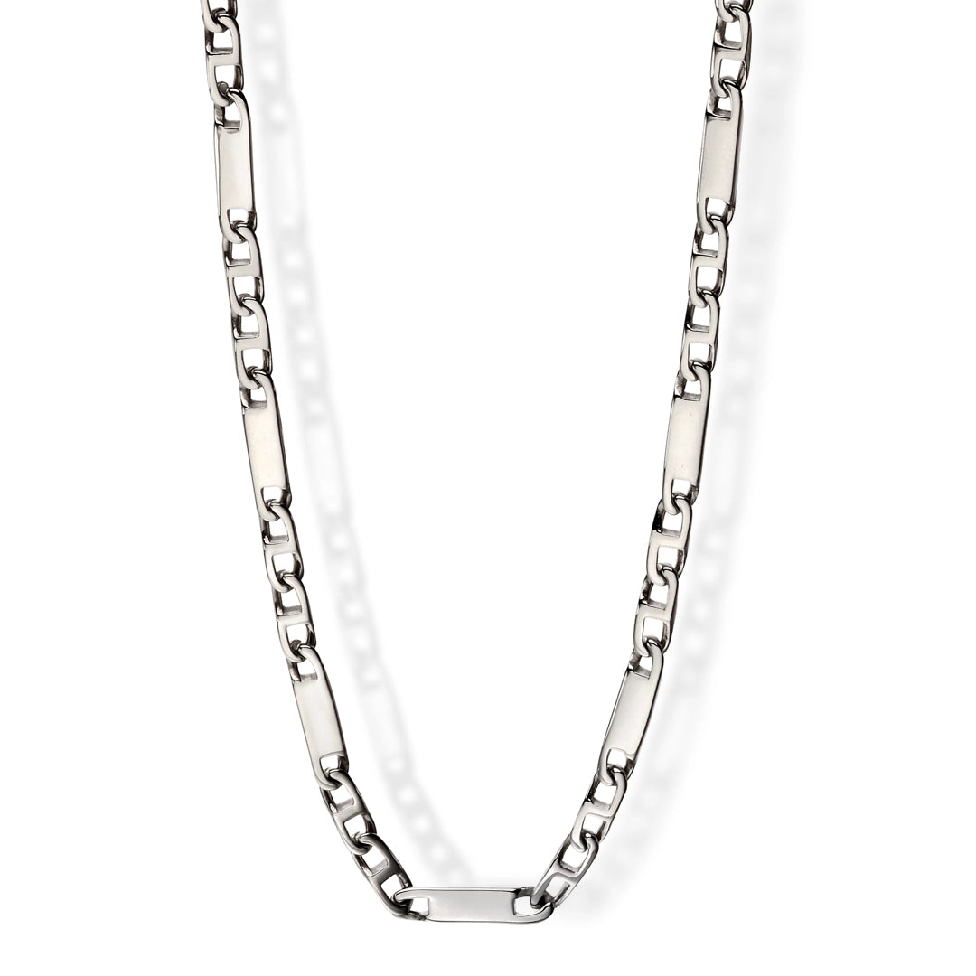 Fred Bennett Mens Stainless Steel Bar Chain Necklace